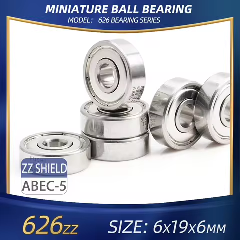 626ZZ Bearing ABEC-5 10PCS 6X19X6 mm Miniature 626Z Ball Bearings 626 ZZ EMQ Z3V3 Quality