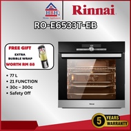 Rinnai RO-E6533M-EB | 21 Cooking Function Oven | 77L Oven | Build In Oven | Digital Oven | 烤箱 | 烘培箱