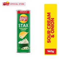Lay's Stax Sour Cream & Onion Potato Chips 140g