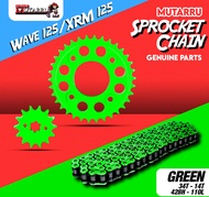 Mutarru Colored Sprocket Chain Set for WAVE/XRM