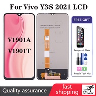 For Vivo Y3S 2021 V1901A V1901T LCD Display Touch Screen Assembly Replacement