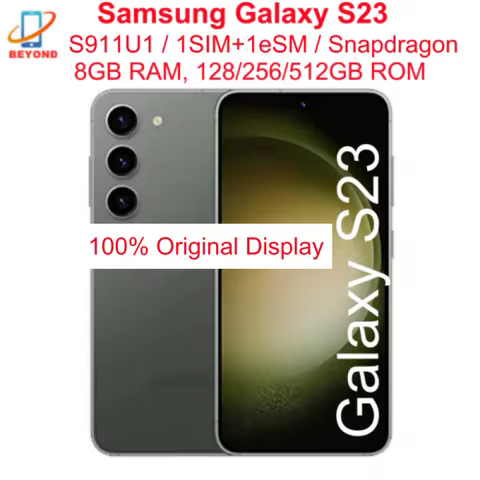 Samsung Galaxy S23 5G S911U1 6.1" AMOLED ROM 128/256/512GB RAM 8GB Snapdragon NFC Octa Core Original
