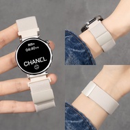 สายนาฬิกาผ้าไนลอนถักสำหรับ Huawei GT5 GT4 GT3 GT2 GT6 สายนาฬิกาผู้หญิงแบบสปอร์ตแบบแม่เหล็ก สายนาฬิกา