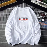 LEADER XS-3XL T SHIRT LENGAN PANJANG PEREMPUAN BAJU LENGAN PANJANG LELAKI TSHIRT WOMAN T SHIRT MEN M