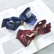 經典格紋布藝髮夾 彈簧夾 香蕉夾 自動夾 髮圈 鯊魚夾 髮束