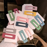 Korean Hairpin Color Square Fringe Clip Frosted Bb Clip Hair Clip Hair Accessories