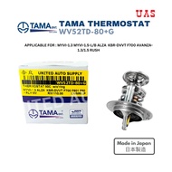 TAMA Thermostat WV52TD-80+G 1PC (80°C) Applicable for MYVI-1.3 MYVI-1.5-L/B ALZA  KBR-DVVT F700 AVAN