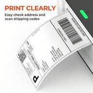100/500pcs 4"X6" Inch Shipping Labels For Express Waybill 100x150mm Self-Adhesive Folded Thermal Lab