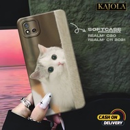 Case Hp Realme C11 2021 - Casing Hp Realme C11 2021 - KAJOLA - Fashion Case KUCING - Kesing Realme C