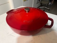 Staub 28cm 紅色鑄鐵鍋