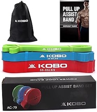Kobo AC-79 Power Loop/Resistance Band Rubber Pullup Assist 41 inch|Mobility & Body Stretching, Power