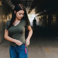 Portable Girls' Travel Keychain 20ML PS Liquid Spray Keychain For Women