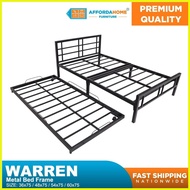 【hot sale】 Affordahome Furniture Warren With Pull Out Metal Bed Frame