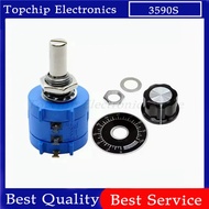 1set 3590S 10K Multiturn Adjustable Potentiometer kit Wirewound Resistor 2W 3590S-2-103L 500 1K 2K 5