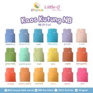 Little Q Sleeveless Button T-Shirt - Newborn Kutung T-Shirt 0-3 m