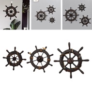 [szlztmy2mg] Ship Handlebar Wall Decoration Ship Wheel Wall Hanging Photo Accessories Decoration