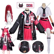 Nanally Cosplay Cyberpunk Techwear Costume with Hair Clips