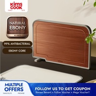 Kimscook Natural Ebony Chopping Board Antibacterial Double-Sided Solid Wood Cutting Board