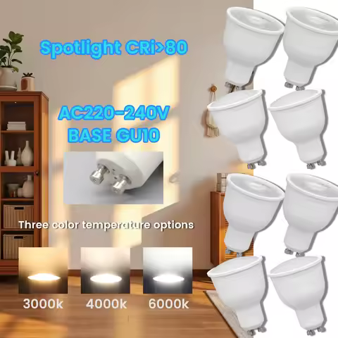 Spotlight LED GU10 12W 1080LM 220V High Lumen 3000K 4000K 6000K gu10 leds Lamp For Home Decoration R