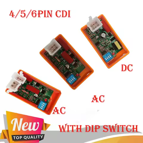 Motorcycle Lgnition 6 Pin 5 Pin AC CDI Box 4 Pin DC CDi with DIP Switch Speed limit4000-12000 for BI