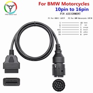 For BMW Motorcycles 10 Pin Adapter ICOM-D Cable For BMW 10Pin To 16Pin OBD2 Diagnostic Connector Mot
