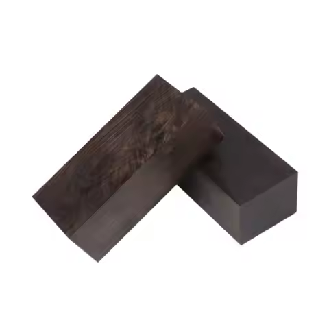 2x Black Ebony Lumber Musical Instruments Nut Saddles Knobs DIY Wood Blank