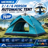 Automatic Tent For Camping 2-6 Person Waterproof Double Layer Camping Tent Outdoor Dome Family Tent
