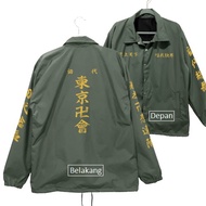 Tokyo Revengers Anime Valhalla Jacket/Walhalla/ Manji Gang - Tokyo Revengers Mike Manga Japan Parachute Coach Jacket