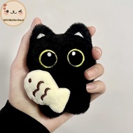 Better Cute Plush Big Eyed ck Cat Doll Pendant Girl Backpack Doll Pendants Couple Bag Keychain Phone