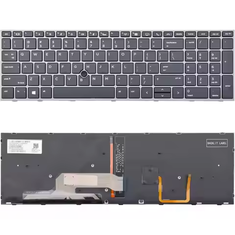 Replacement Keyboard with Backlit Pointer for HP ZBOOK 15 G5, 15 G6, ZBOOK 17 G5, 17 G6 (Doe Not Fit