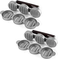 "Mini Burger Press, Hamburger Press Patty Maker to Make 3 Rentals at a Time Sausage Slider Hamburger