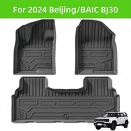 For 2024 Beijing/Baic BJ30 TPE Car Floor Mat/Rear Trunk Mat