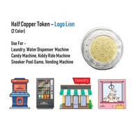 Laundry/Dobi,Vending Machine,Water Dispenser Machine,GameArcade - Copper Token (Lion)500pcs
