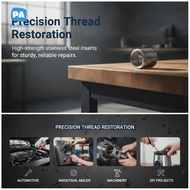 [NBI] Portable Wire Thread Insert Repair Kit M3-M12 Multifunctional Fastening Thread Restore Set for