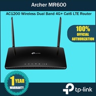 【READY STOCK】TP-Link Archer MR600 AC1200 Cat.6 Wireless Dual Band 4G Openline LTE Router | WiFi Router | 4G Router | 4G LTE Router | sim card modem | CPE | Globe/Smart/Sun SIM Supported | Open Line | 2.4GHz 5GHz sim card slot