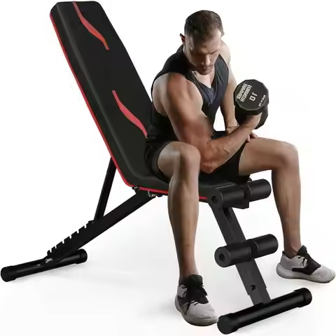 Weight Bench Press, Adjustable Workout Benches For Home Gym Dumbbell Exercise, 800 LB Stable Incline