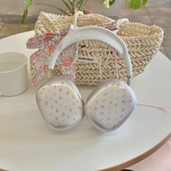 Small Flower Clear Casing Suitable For Airpods Max Headset Wireless Headphone Protective Cover