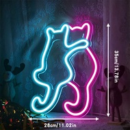 Neon Light Luminous Character Led Light Board Billboard Cute Shape Ambience Light Diy Decorative Log