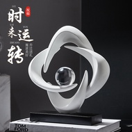 Resin Fortune Comes and Goes Abstract Shape Meaningful Ornament Desktop Wine Cabinet TV Cabinet Home