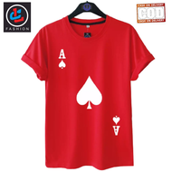 kaos jumbo pria/kaos distro kartu remi/kaos gambar simpel keren/kaos distro bandung/kaos keren pria/