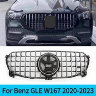 For Mercedes W167 Benz GLE 350 450  GT styleRacing Grill Perfect Match Upgrade Front Hood Grille Rac