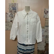 Beautiful loose zipper shirt a47