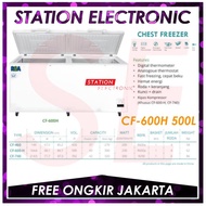 freezer box rsa cf-600 chest freezer 600 liter putih