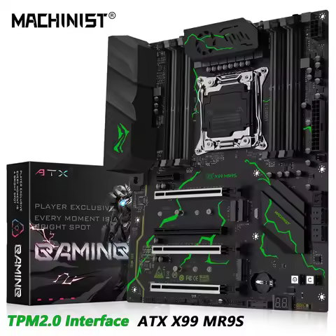 MACHINIST X99 MR9S ATX motherboard With TPM 2.0 port LGA 2011-3 Xeon E5 V3/V4 CPU DDR4 four channel 