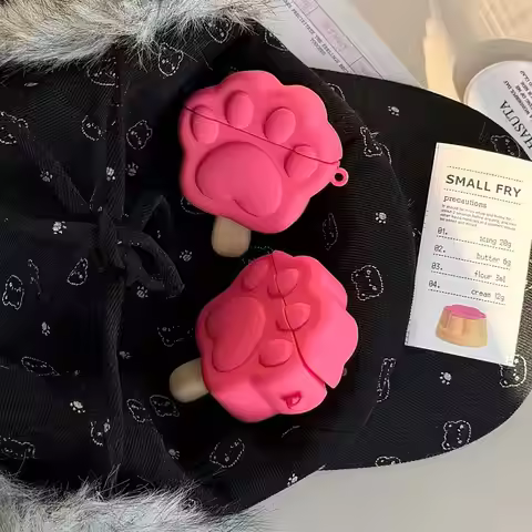 For Xiaomi Redmi Buds 6 Lite 5 Pro Buds6 buds5 Earphone Case 3D Creative Cat's Paw Silicone Cartoon 