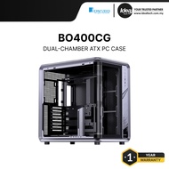 JONSBO BO400CG | GRAY | CURVED GLASS | DUAL-CHAMBER CHASSIS | ATX COMPUTER CASE