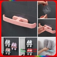 Wall Mounted Shoe Rack Hanging Slippers Home Interior Storage ok