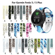 For Garmin Fenix 5 GPS / 5 Plus Watch Band Silicone Band Sport Wristband Watch Strap Bracelet 22mm