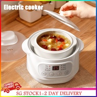 Electric Slow Cooker Food Steamer StewCup Multicooker Ceramic Pot Cubilose