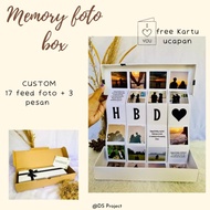 Terlaris Gift Memory Foto Box / Gift Ultah / Hadiah Ulang Tahun